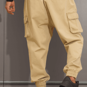 Sarouel Cargo Wassat beige, vue de dos