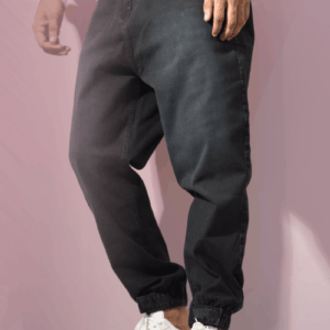 Sarouel Denim Wassat noir, vue de côté