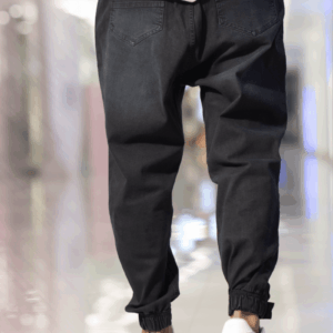Sarouel Denim Wassat noir, vue de dos