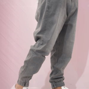 Sarouel Denim Wassat gris, vue de côté