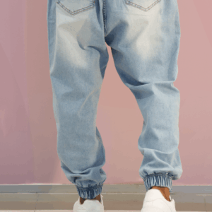 Sarouel Denim Wassat bleu clair, vue de dos
