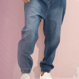 Sarouel Denim Wassat bleu foncé, vue de face