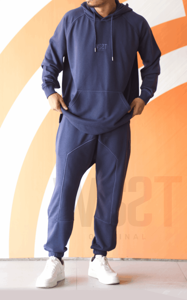 Ensemble Terry Wassat bleu, vue de face