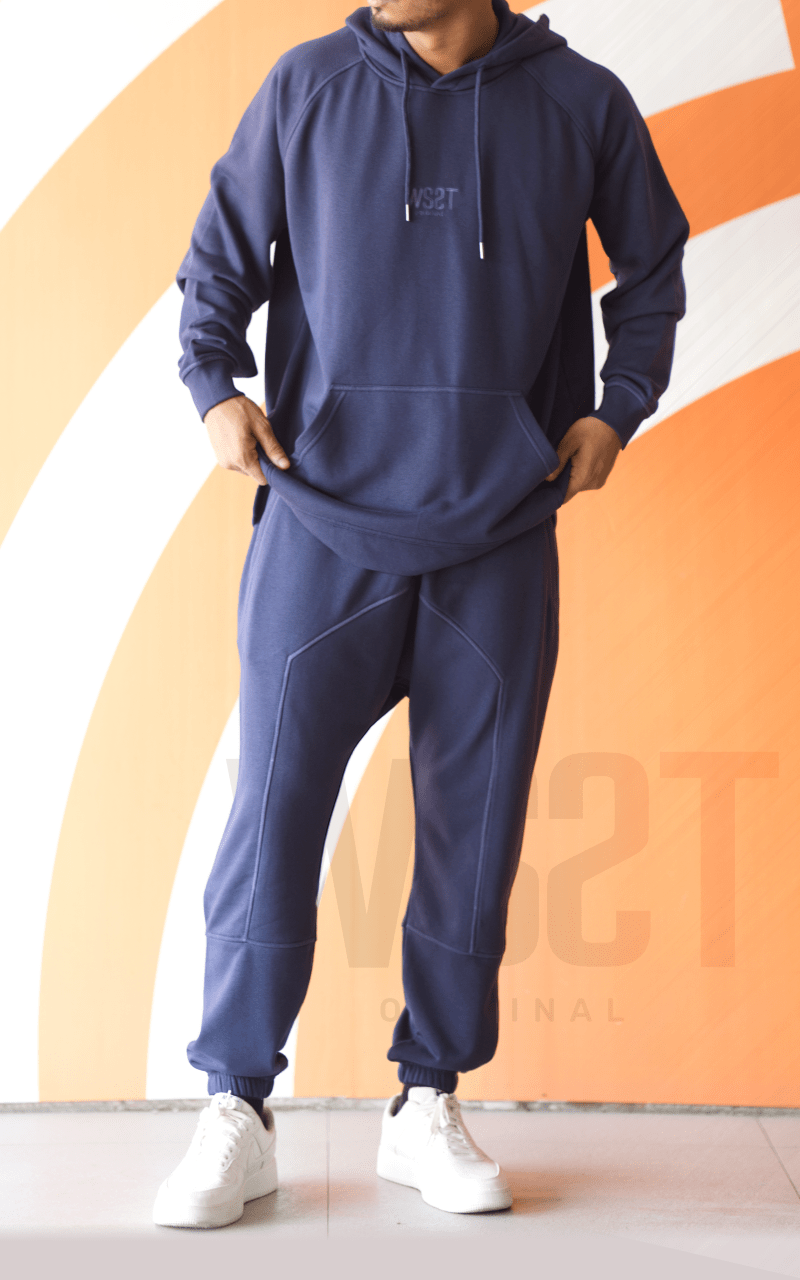 Ensemble Terry Wassat bleu, vue de face