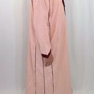 Djellaba homme hiver, coloris saumon, vue de côté